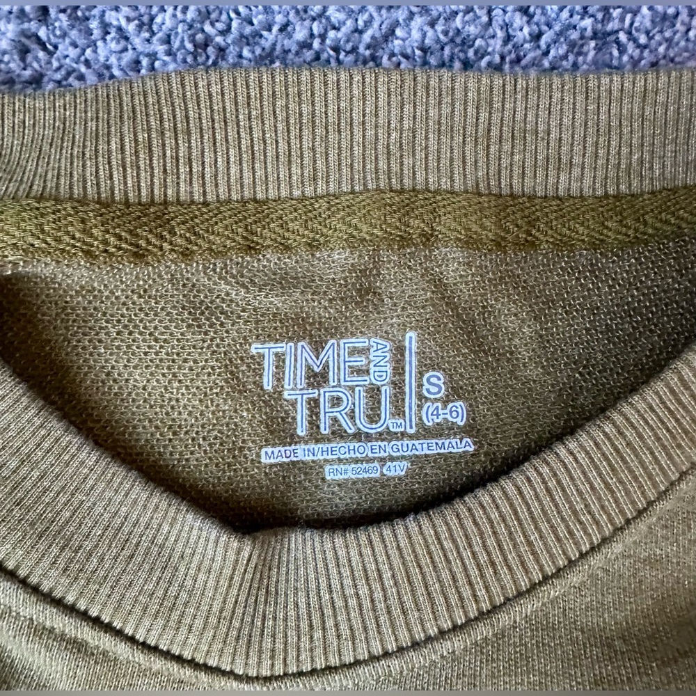 Olive Green Long Sleeve Top | S | Like New - Picture 9 of 15